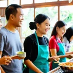 Home 22 코리빙 커뮤니티의 미래 비전 - **Community Cooking & Thai Culture in Co-living:** A vibrant and diverse group of young adults and a...