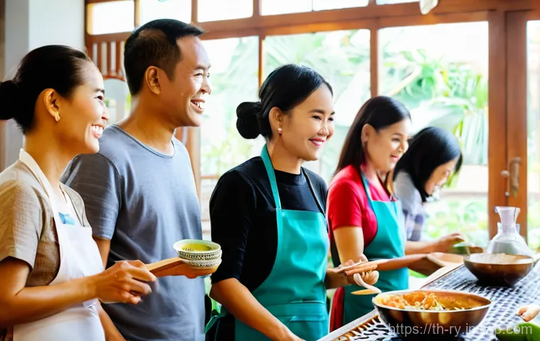 코리빙 커뮤니티의 미래 비전 - **Community Cooking & Thai Culture in Co-living:** A vibrant and diverse group of young adults and a...